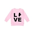 thumbnail image 1 of Inktastic Love Maine Toddler Sweatshirt, 1 of 4