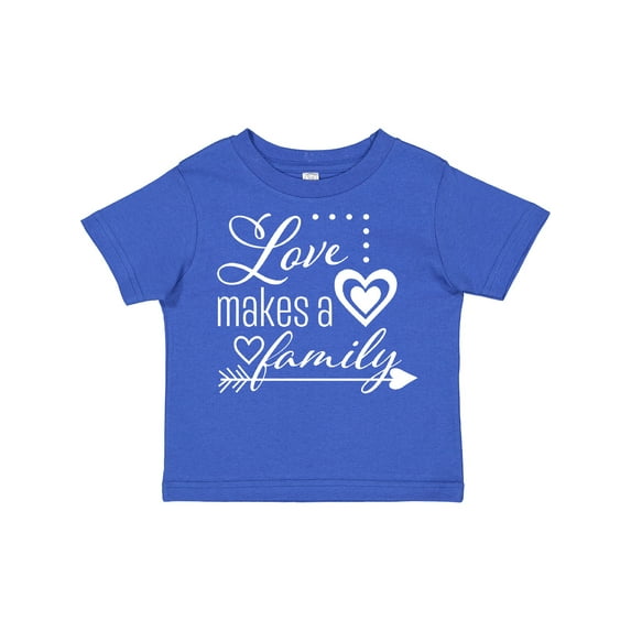 Inktastic Love Makes a Family- Hearts and Arrow Boys or Girls Toddler T-Shirt