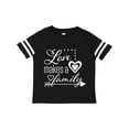 thumbnail image 1 of Inktastic Love Makes a Family- Hearts and Arrow Boys or Girls Toddler T-Shirt, 1 of 5
