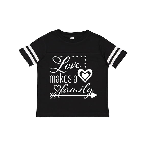 Inktastic Love Makes a Family- Hearts and Arrow Boys or Girls Toddler T-Shirt