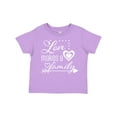 thumbnail image 1 of Inktastic Love Makes a Family- Hearts and Arrow Boys or Girls Toddler T-Shirt, 1 of 5