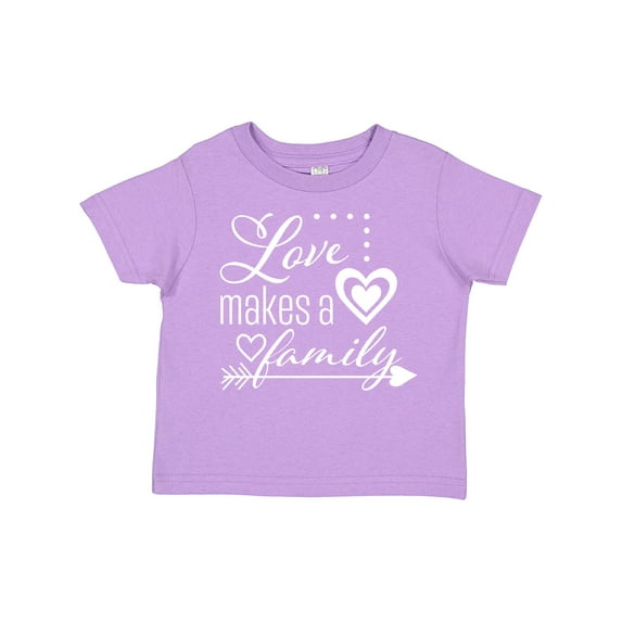 Inktastic Love Makes a Family- Hearts and Arrow Boys or Girls Toddler T-Shirt