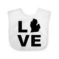 thumbnail image 1 of Inktastic Love Michigan Boys or Girls Baby Bib, 1 of 4