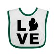 thumbnail image 1 of Inktastic Love Michigan Boys or Girls Baby Bib, 1 of 4