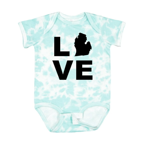 Inktastic Love Michigan Boys or Girls Baby Bodysuit