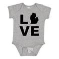 thumbnail image 1 of Inktastic Love Michigan Boys or Girls Baby Bodysuit, 1 of 5