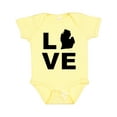 thumbnail image 1 of Inktastic Love Michigan Boys or Girls Baby Bodysuit, 1 of 5
