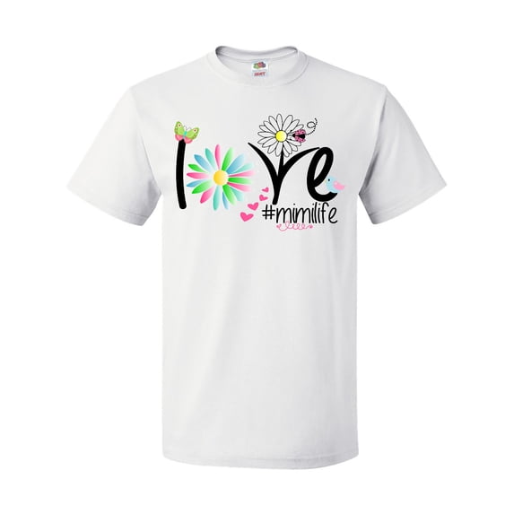 Inktastic Love Mimi Life with Flowers T-Shirt