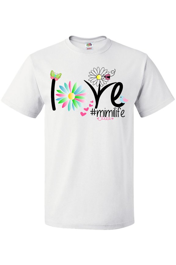 Love Mimi Life with Flowers T-Shirt