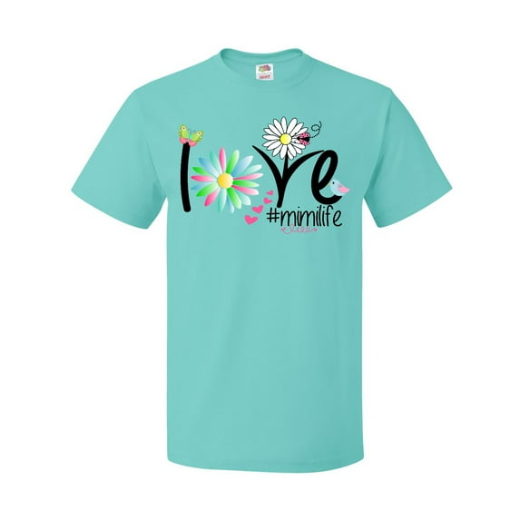 Inktastic Love Mimi Life with Flowers T-Shirt