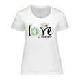 thumbnail image 1 of Inktastic Love Mimi Life with Flowers Women's Plus Size T-Shirt, 1 of 5
