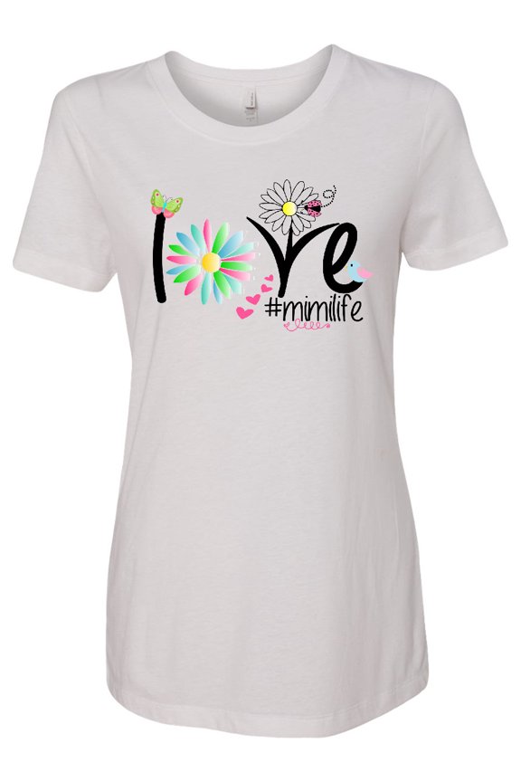 Love Mimi Life with Flowers Women's T-Shirt