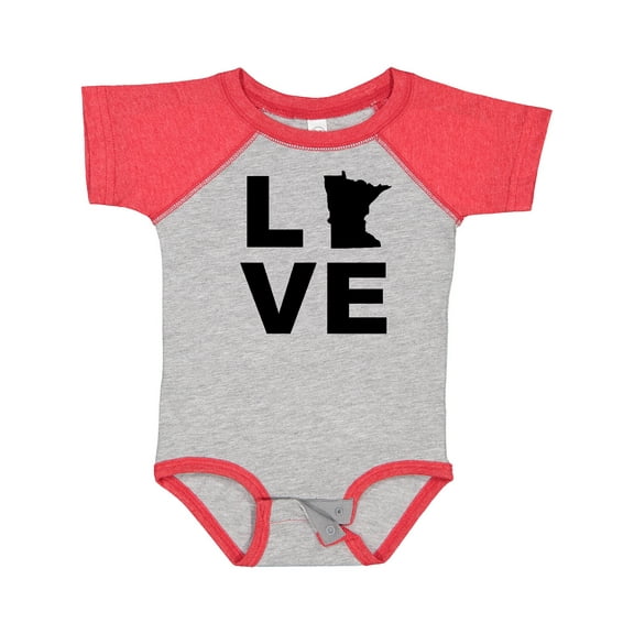 Inktastic Love Minnesota Boys or Girls Baby Bodysuit