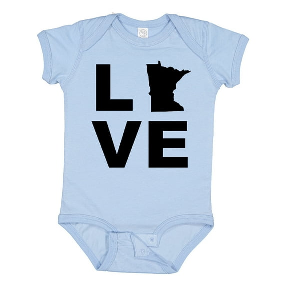 Inktastic Love Minnesota Boys or Girls Baby Bodysuit