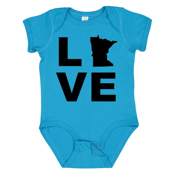 Inktastic Love Minnesota Boys or Girls Baby Bodysuit