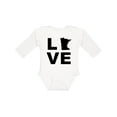 thumbnail image 1 of Inktastic Love Minnesota Boys or Girls Long Sleeve Baby Bodysuit, 1 of 5