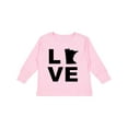 thumbnail image 1 of Inktastic Love Minnesota Boys or Girls Long Sleeve Toddler T-Shirt, 1 of 5