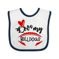 thumbnail image 1 of Inktastic Love My Bulldogs Football Boys or Girls Baby Bib, 1 of 4