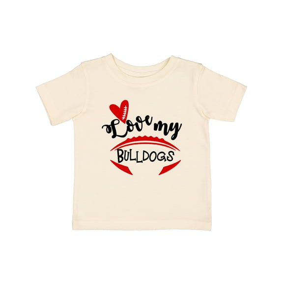 Inktastic Love My Bulldogs Football Boys or Girls Baby T-Shirt