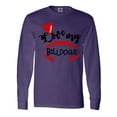 thumbnail image 1 of Inktastic Love My Bulldogs Football Long Sleeve T-Shirt, 1 of 5