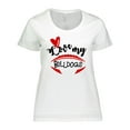 thumbnail image 1 of Inktastic Love My Bulldogs Football Women's Plus Size T-Shirt, 1 of 5
