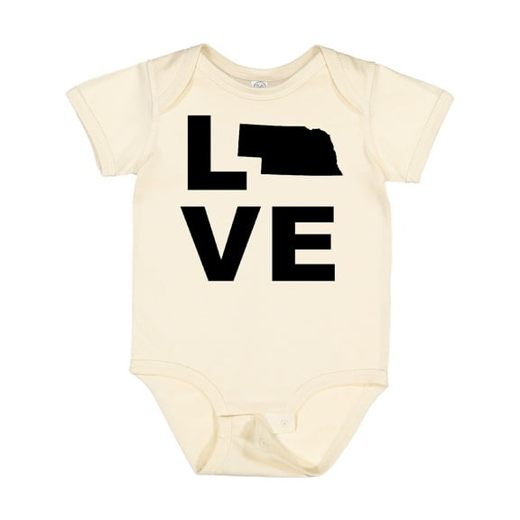 Inktastic Love Nebraska Boys or Girls Baby Bodysuit