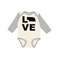 thumbnail image 1 of Inktastic Love Nebraska Boys or Girls Long Sleeve Baby Bodysuit, 1 of 5