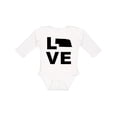 thumbnail image 1 of Inktastic Love Nebraska Boys or Girls Long Sleeve Baby Bodysuit, 1 of 5