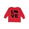 thumbnail image 1 of Inktastic Love Nebraska Boys or Girls Long Sleeve Toddler T-Shirt, 1 of 5