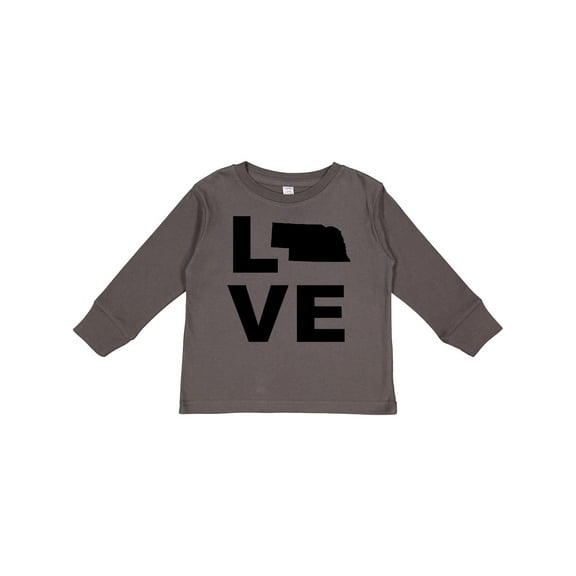 Inktastic Love Nebraska Boys or Girls Long Sleeve Toddler T-Shirt