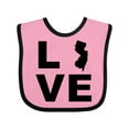 thumbnail image 1 of Inktastic Love New Jersey Boys or Girls Baby Bib, 1 of 4
