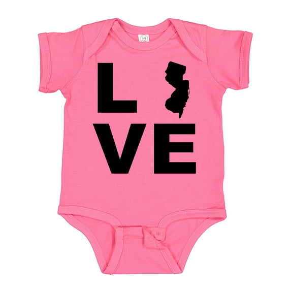 Inktastic Love New Jersey Boys or Girls Baby Bodysuit