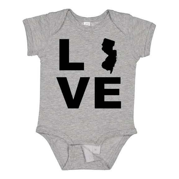 Inktastic Love New Jersey Boys or Girls Baby Bodysuit