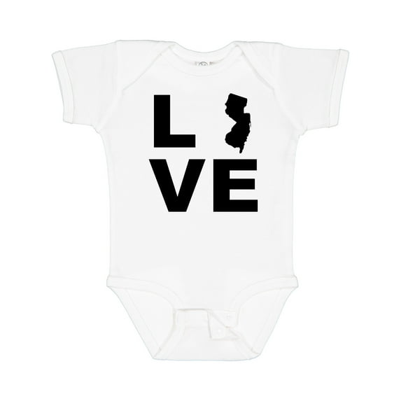 Inktastic Love New Jersey Boys or Girls Baby Bodysuit