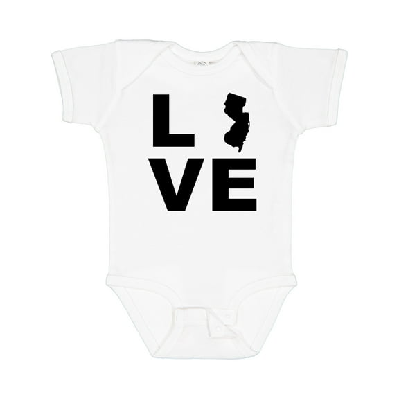 Inktastic Love New Jersey Boys or Girls Baby Bodysuit