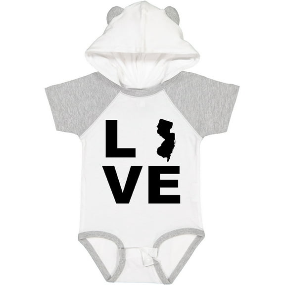 Inktastic Love New Jersey Boys or Girls Baby Bodysuit