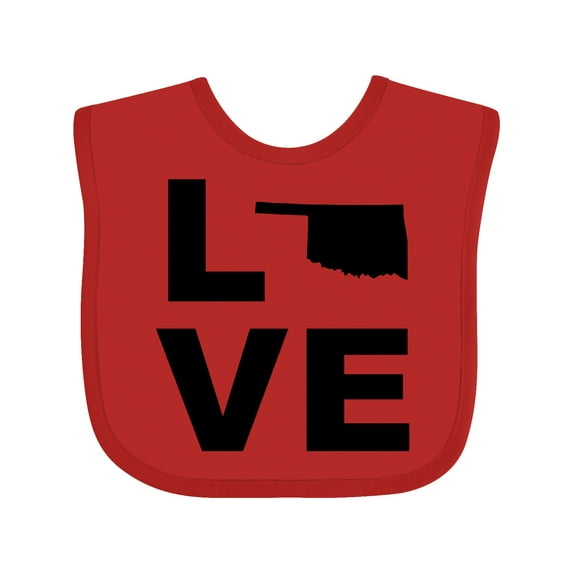 Inktastic Love Oklahoma Boys or Girls Baby Bib