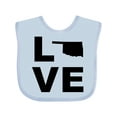 thumbnail image 1 of Inktastic Love Oklahoma Boys or Girls Baby Bib, 1 of 4