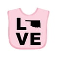 thumbnail image 1 of Inktastic Love Oklahoma Boys or Girls Baby Bib, 1 of 4