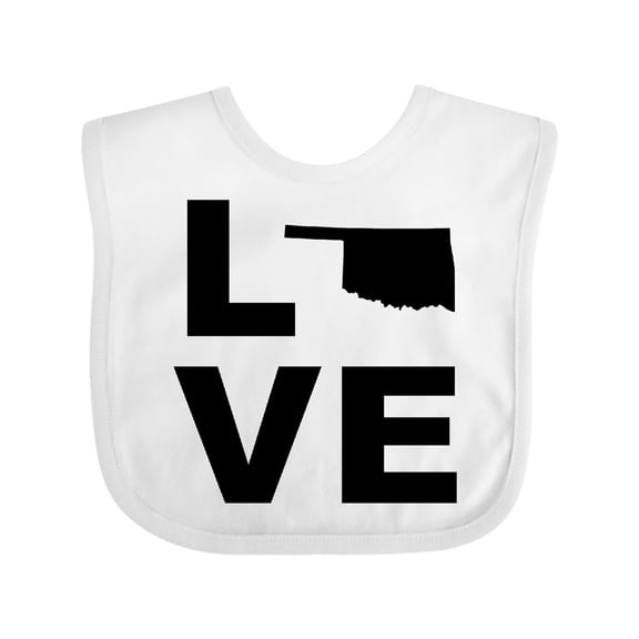 Inktastic Love Oklahoma Boys or Girls Baby Bib