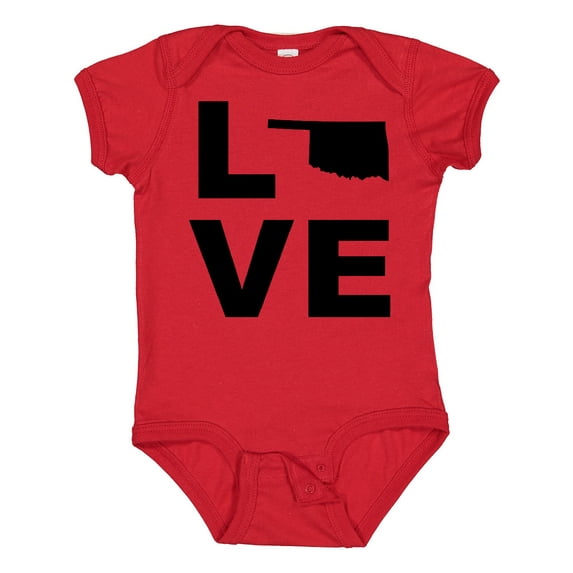 Inktastic Love Oklahoma Boys or Girls Baby Bodysuit
