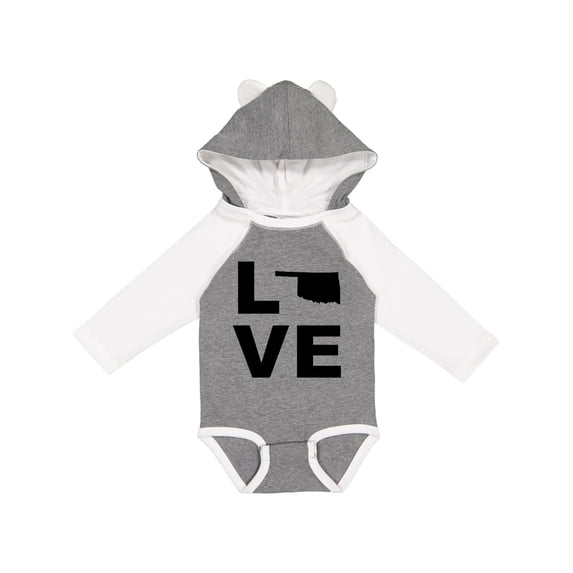 Inktastic Love Oklahoma Boys or Girls Long Sleeve Baby Bodysuit