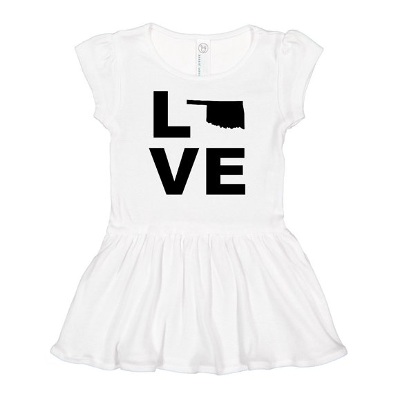 Inktastic Love Oklahoma Girls Baby Dress