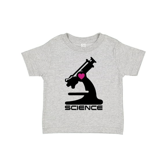 Inktastic Love Science Microscope and Heart Boys or Girls Toddler T-Shirt