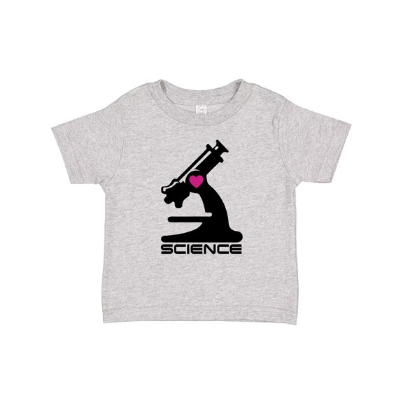 Inktastic Love Science microscope and heart Boys or Girls Baby T-Shirt