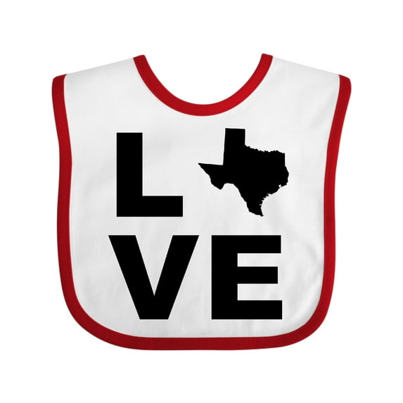 Inktastic Love Texas Boys or Girls Baby Bib