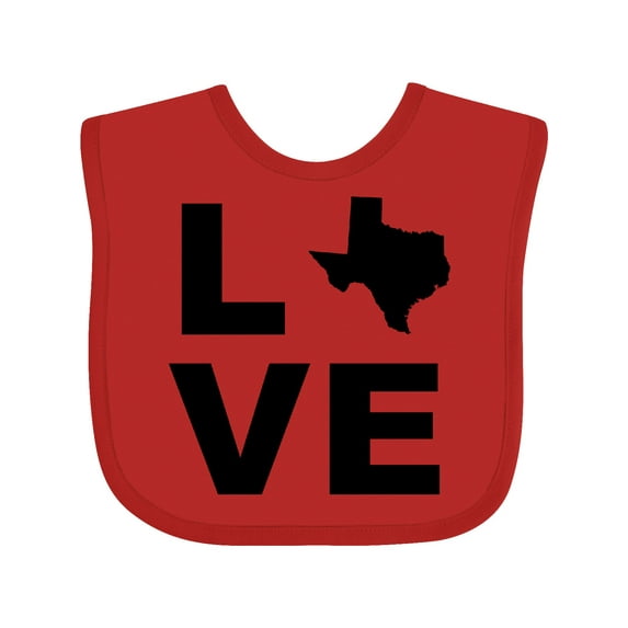 Inktastic Love Texas Boys or Girls Baby Bib