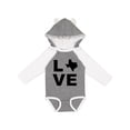 thumbnail image 1 of Inktastic Love Texas Boys or Girls Long Sleeve Baby Bodysuit, 1 of 5