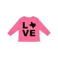 thumbnail image 1 of Inktastic Love Texas Boys or Girls Long Sleeve Toddler T-Shirt, 1 of 5