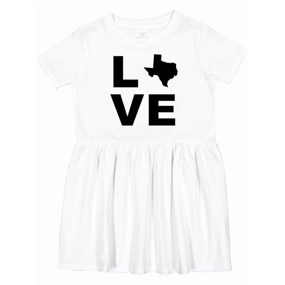 Inktastic Love Texas Girls Toddler Dress